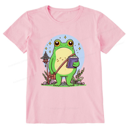 Pagewings Frog Reading Book Unisex Classic T-shirt