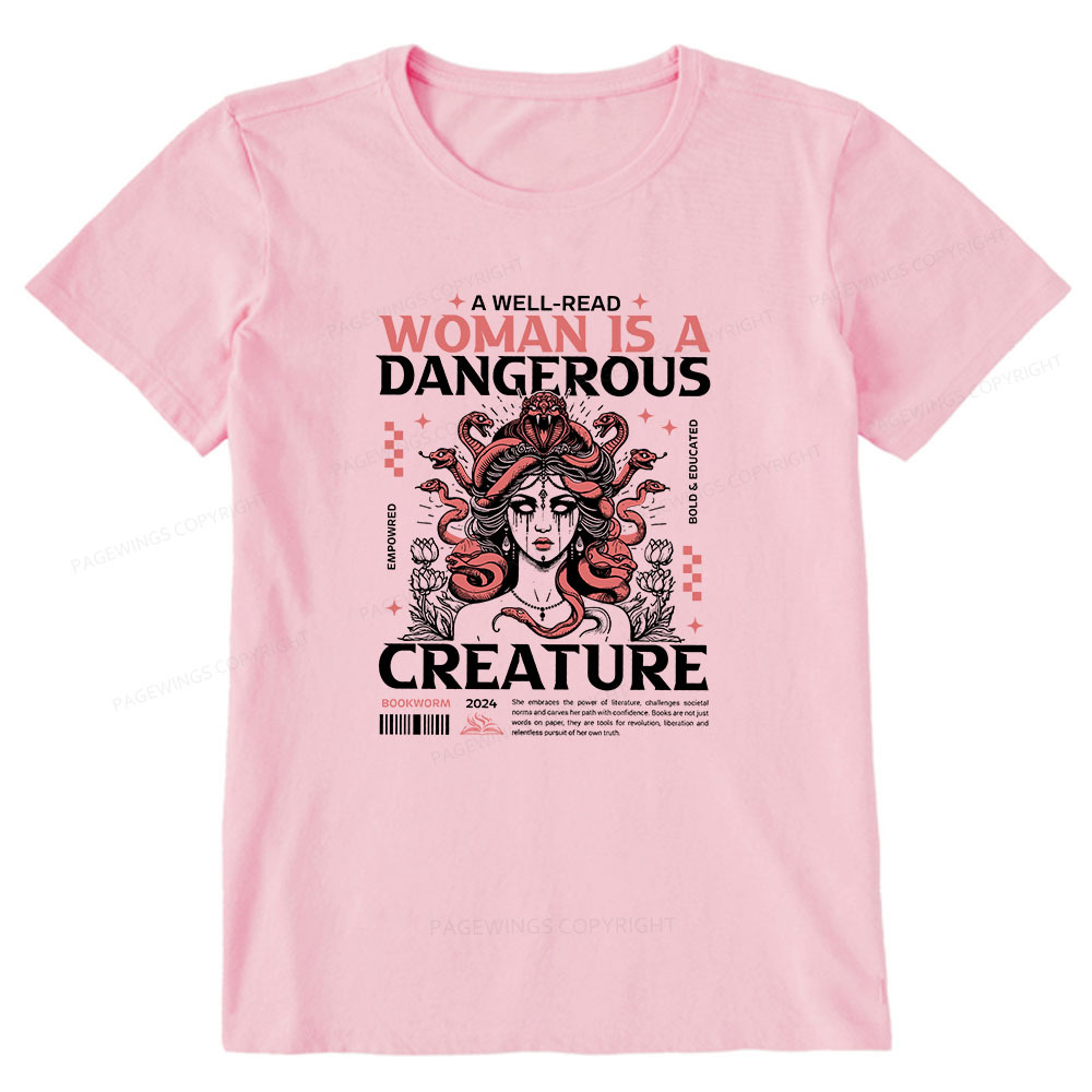 Pagewings A Well-Read Woman is A Dangerous Creature Unisex Classic T-shirt