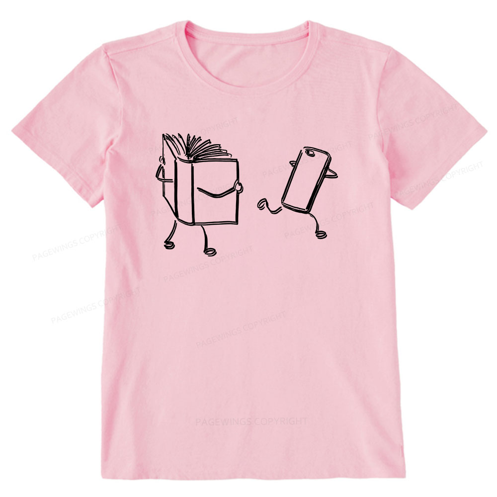Pagewings Books Win Over Phones Unisex Classic T-shirt