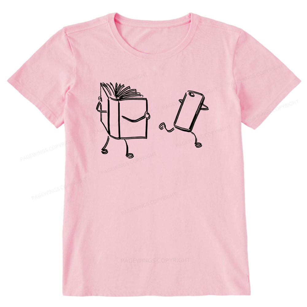 Pagewings Books Win Over Phones Unisex Classic T-shirt