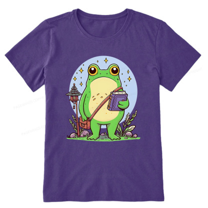 Pagewings Frog Reading Book Unisex Classic T-shirt