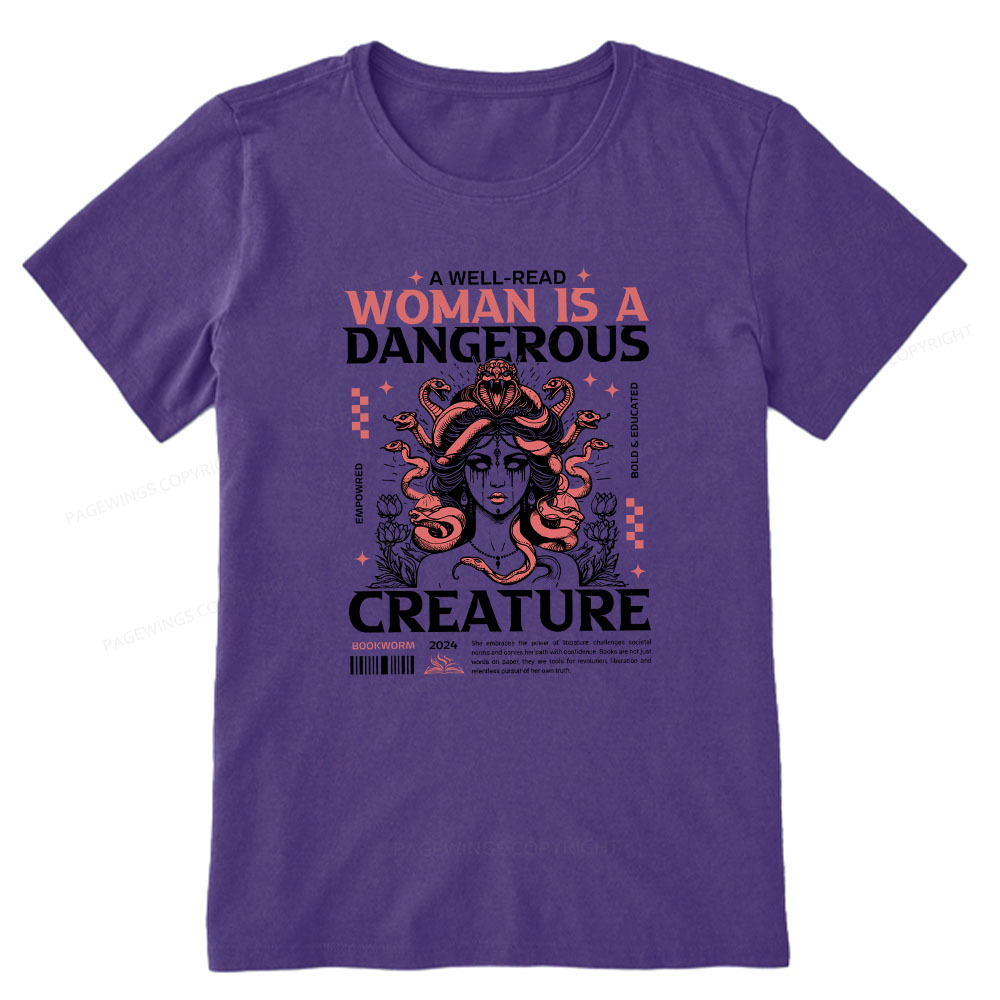 Pagewings A Well-Read Woman is A Dangerous Creature Unisex Classic T-shirt