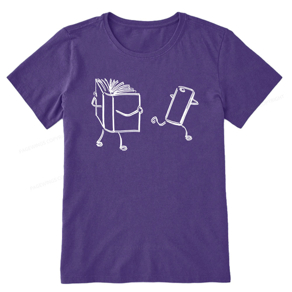 Pagewings Books Win Over Phones Unisex Classic T-shirt