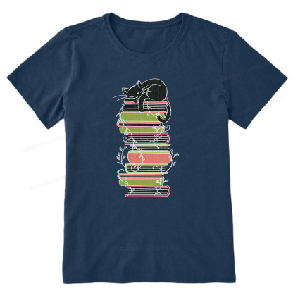 Pagewings Books And Cat Unisex Classic T-shirt