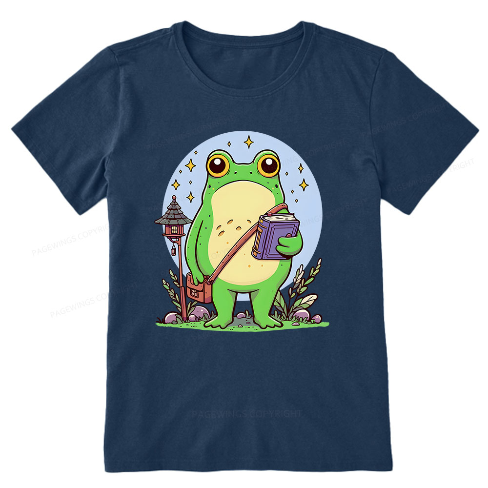 Pagewings Frog Reading Book Unisex Classic T-shirt