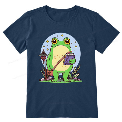 Pagewings Frog Reading Book Unisex Classic T-shirt