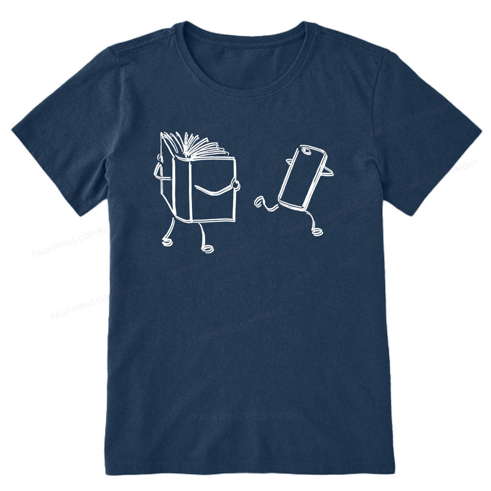 Pagewings Books Win Over Phones Unisex Classic T-shirt