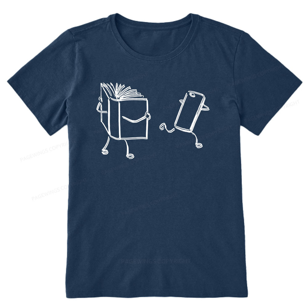 Pagewings Books Win Over Phones Unisex Classic T-shirt