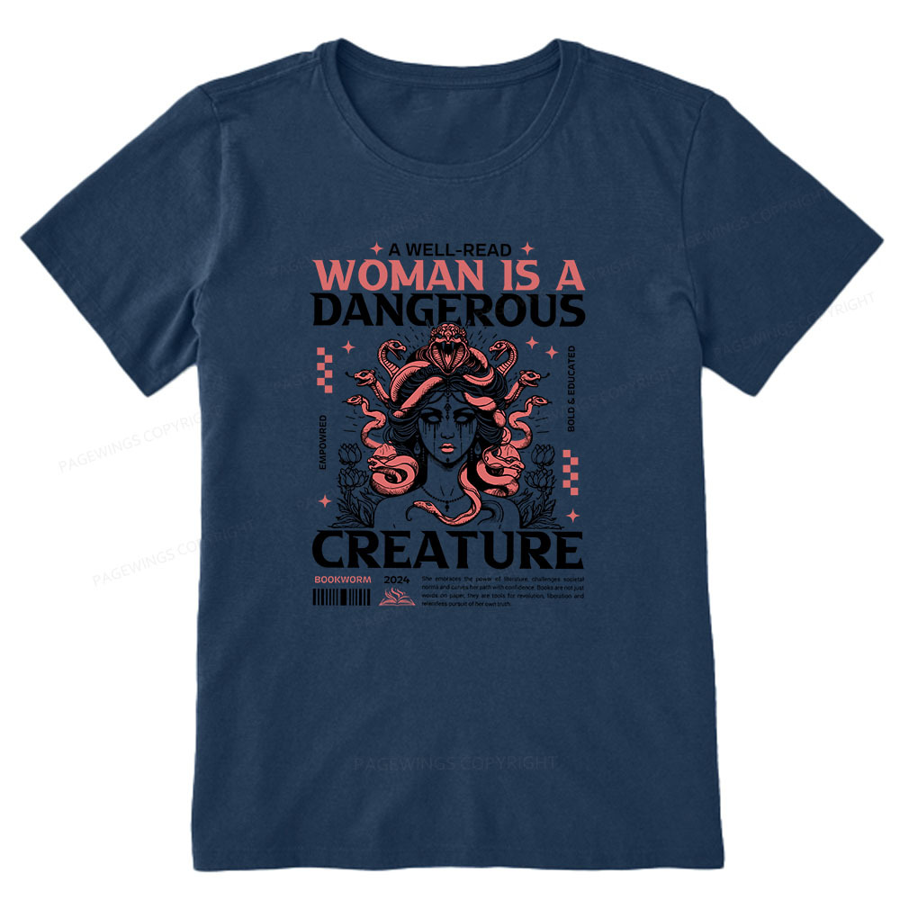 Pagewings A Well-Read Woman is A Dangerous Creature Unisex Classic T-shirt