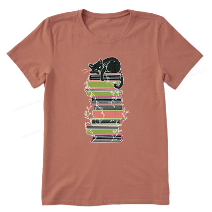 Pagewings Books And Cat Unisex Classic T-shirt