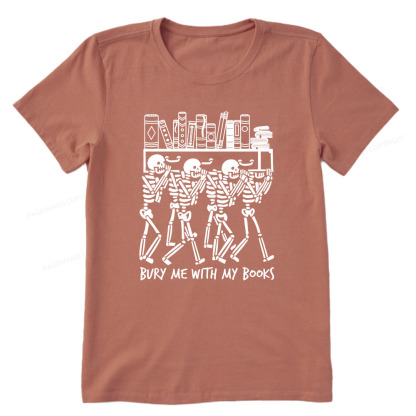 Pagewings Bury Me With My Books Unisex Classic T-shirt