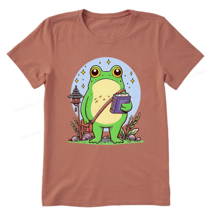 Pagewings Frog Reading Book Unisex Classic T-shirt