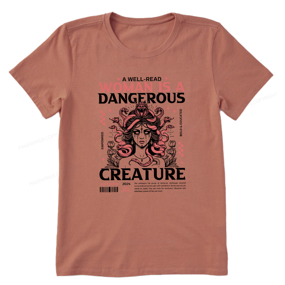Pagewings A Well-Read Woman is A Dangerous Creature Unisex Classic T-shirt