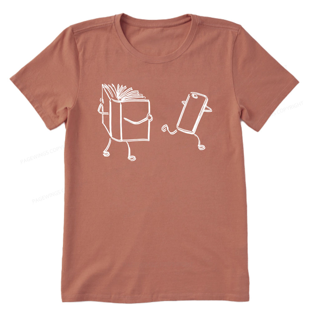 Pagewings Books Win Over Phones Unisex Classic T-shirt