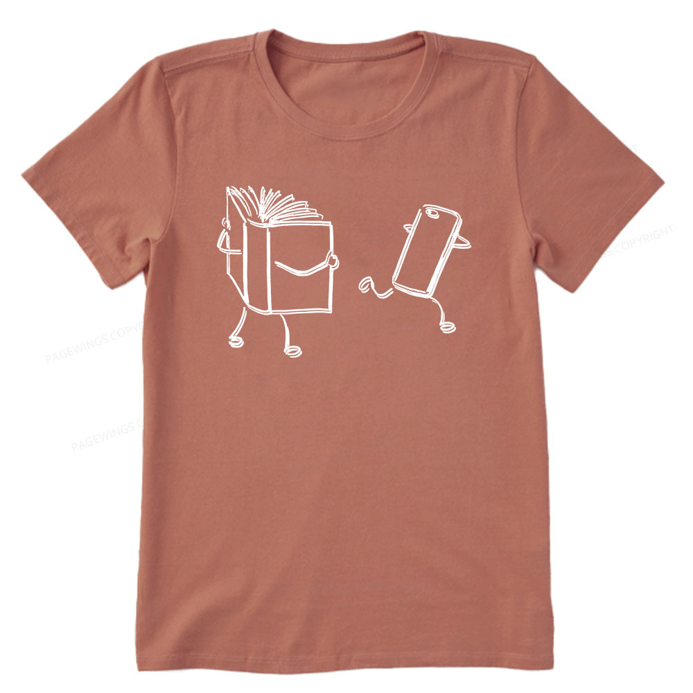 Pagewings Books Win Over Phones Unisex Classic T-shirt