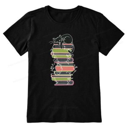 Pagewings Books And Cat Unisex Classic T-shirt