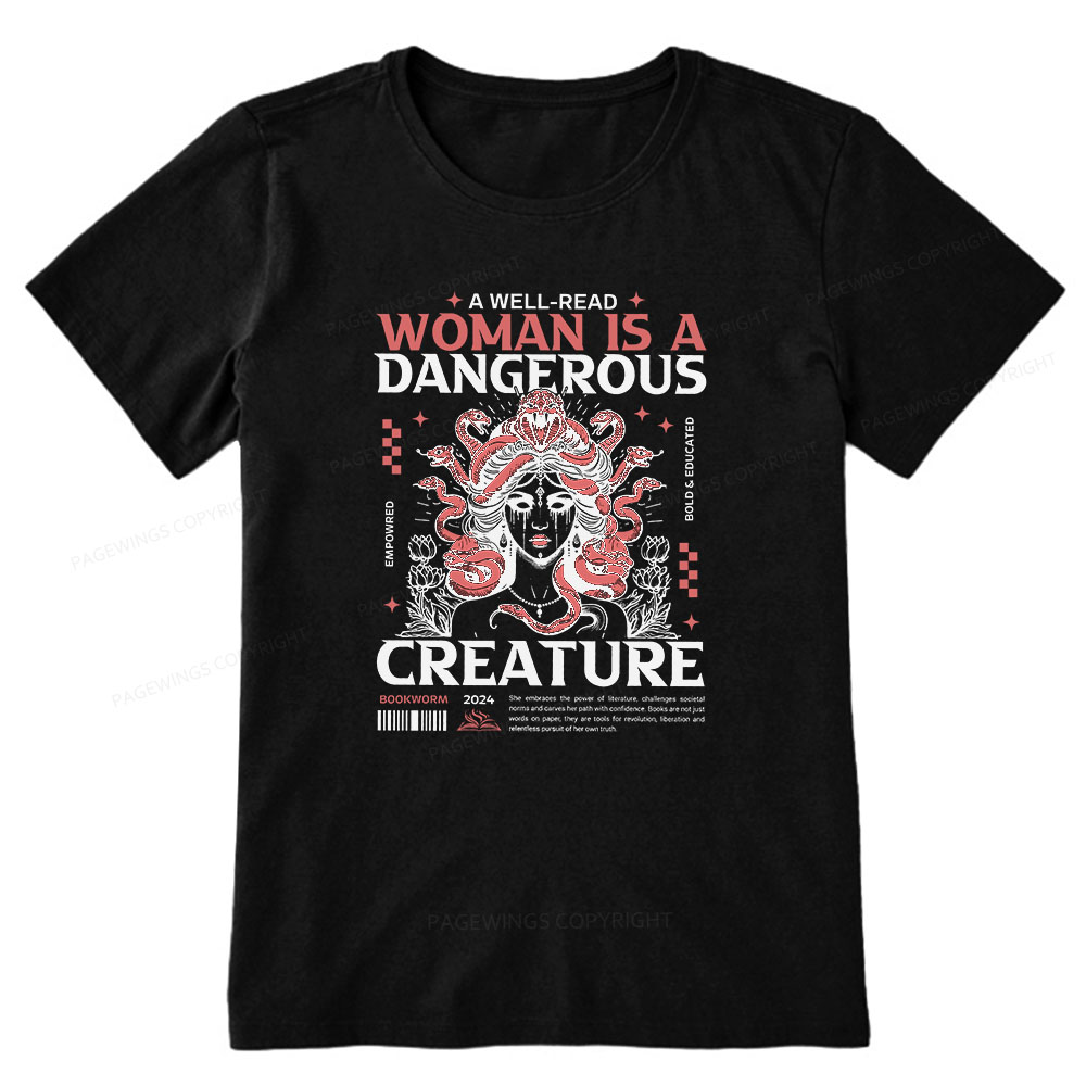 Pagewings A Well-Read Woman is A Dangerous Creature Unisex Classic T-shirt
