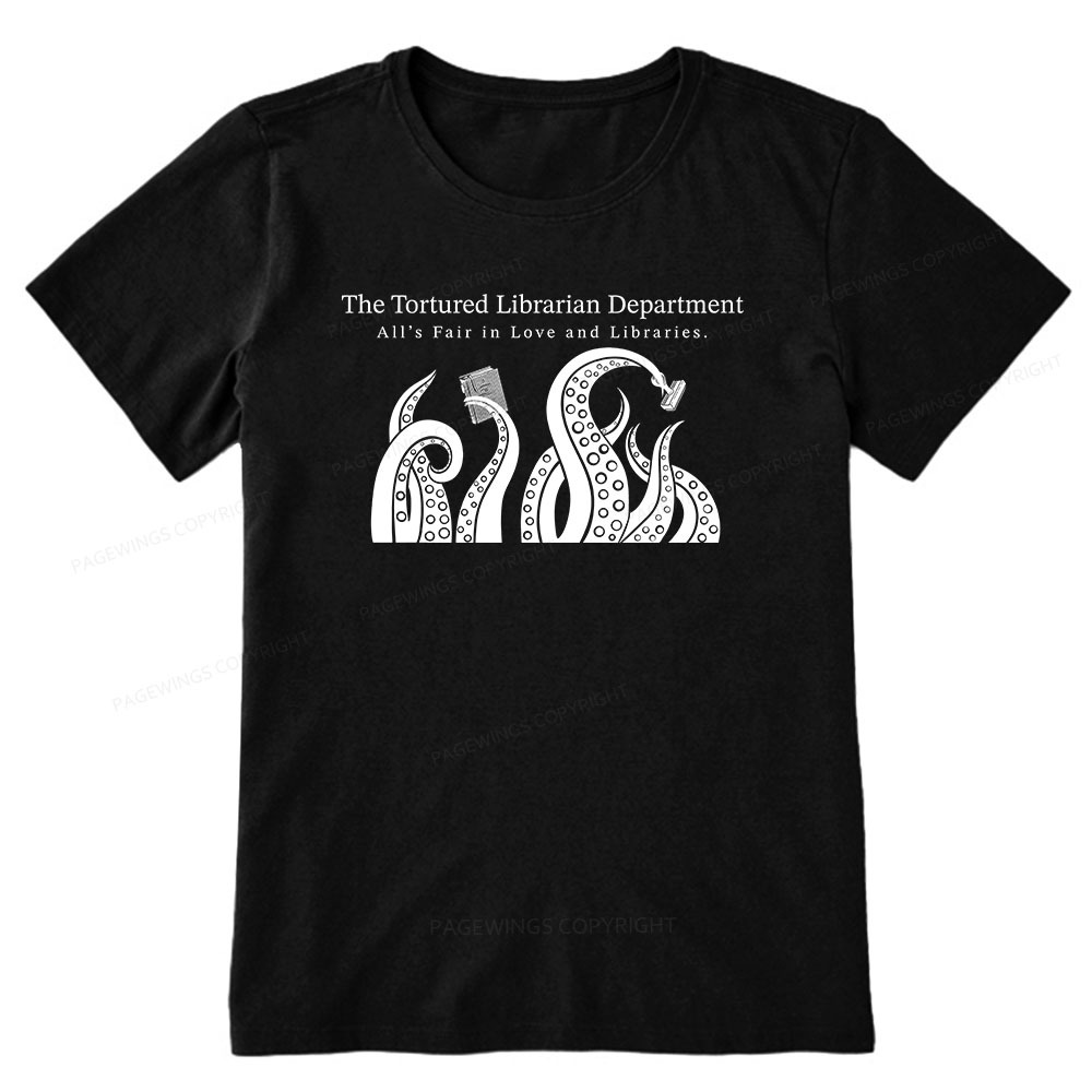 Pagewings The Tortured Librarian Department Unisex Classic T-shirt