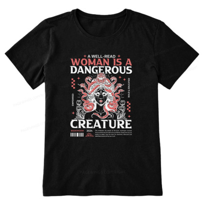Pagewings A Well-Read Woman is A Dangerous Creature Unisex Classic T-shirt