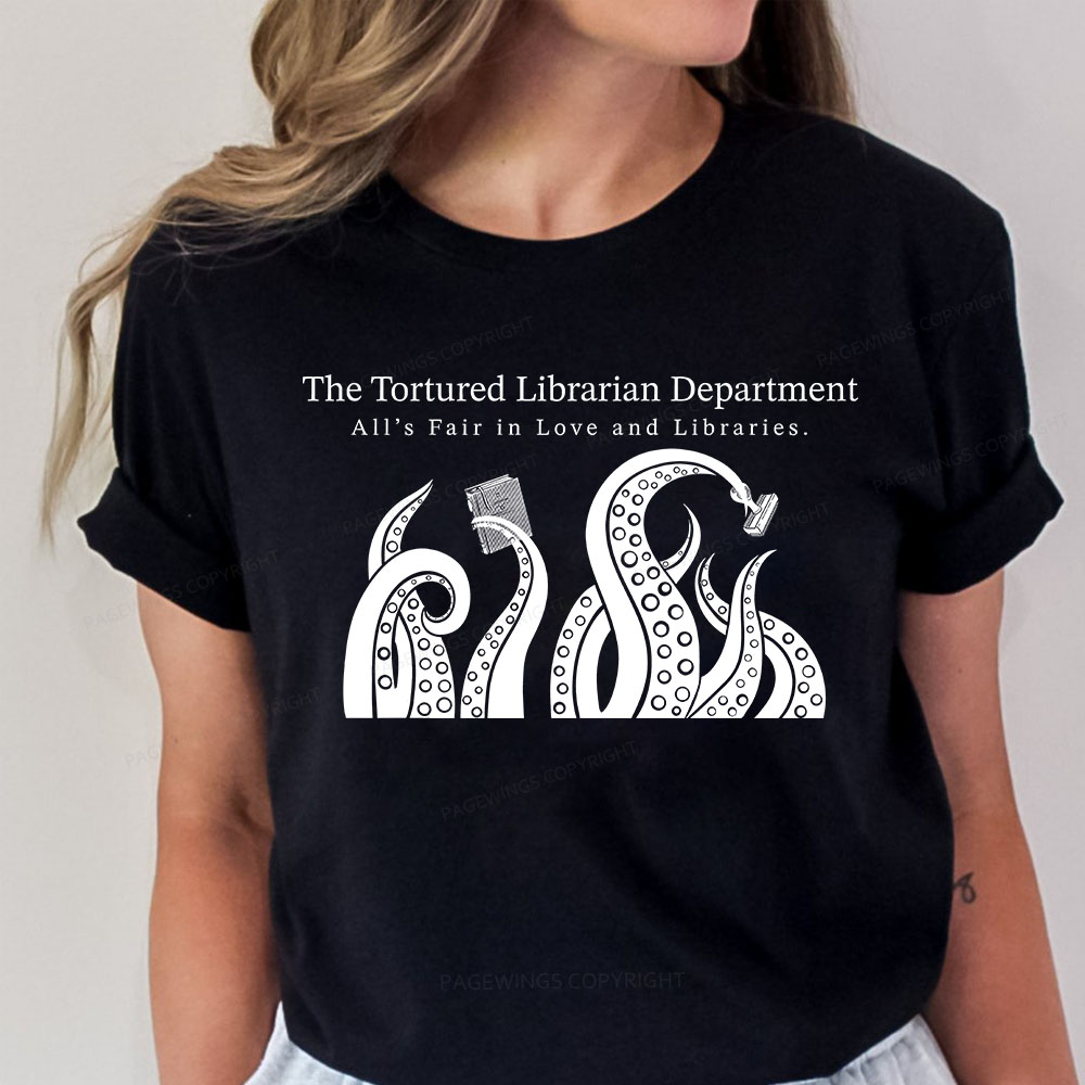Pagewings The Tortured Librarian Department Unisex Classic T-shirt