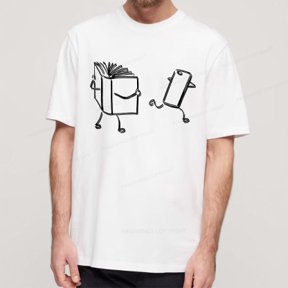 Pagewings Books Win Over Phones Unisex Classic T-shirt