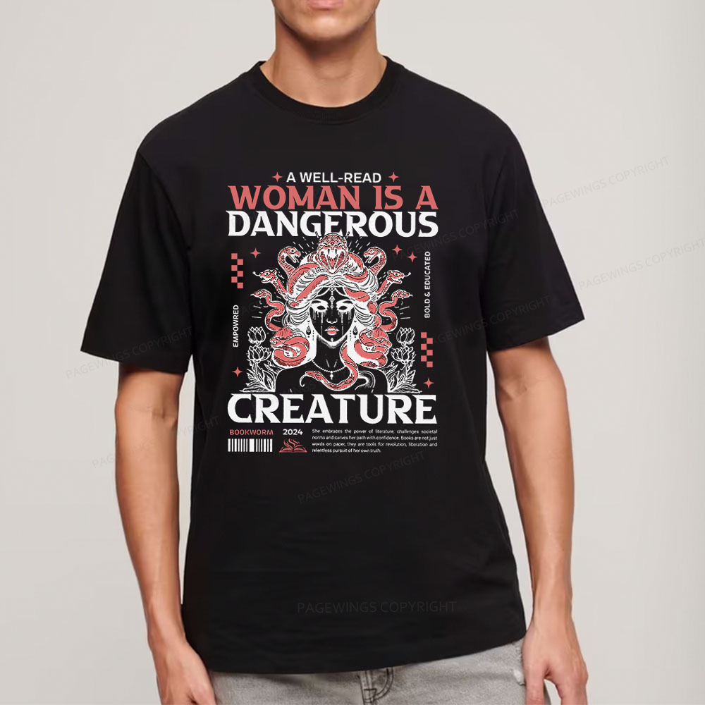 Pagewings A Well-Read Woman is A Dangerous Creature Unisex Classic T-shirt