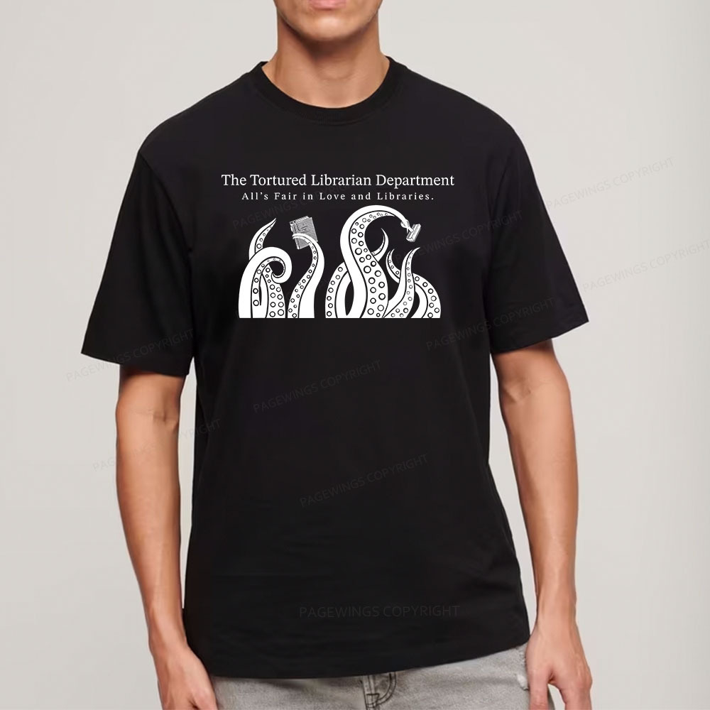 Pagewings The Tortured Librarian Department Unisex Classic T-shirt