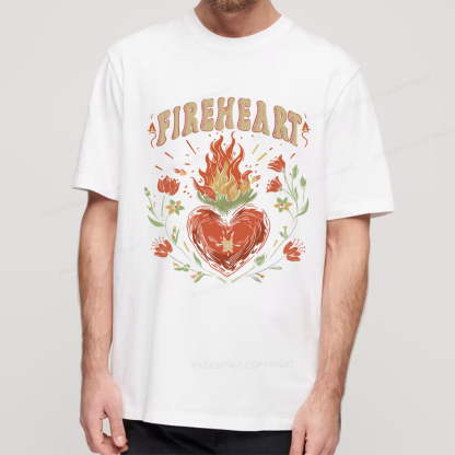 Pagewings Vintage Fire-heart Shirt Unisex Classic T-shirt