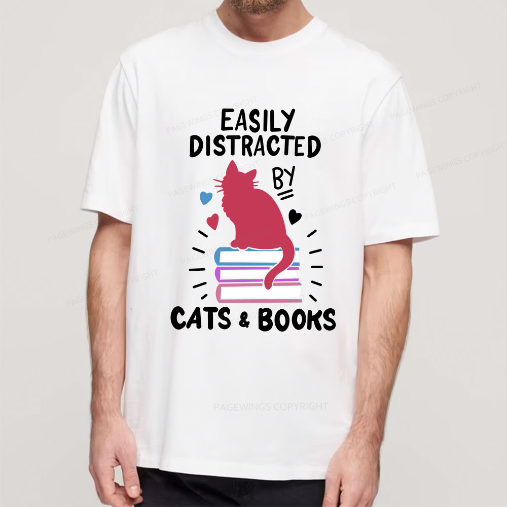 Pagewings Book Fun Cat Book Funny Unisex Classic T-shirt