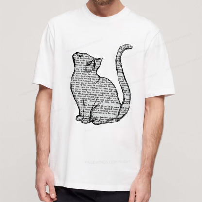 Pagewings Lots Of Books And Cute Cats Unisex Classic T-shirt