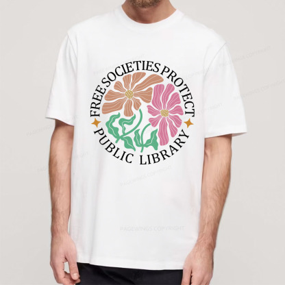 Pagewings Free Societies Protect Public Library Unisex Classic T-shirt