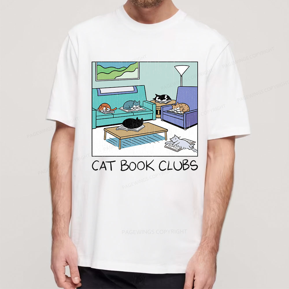 Pagewings Cat Book Clubs Unisex Classic T-shirt