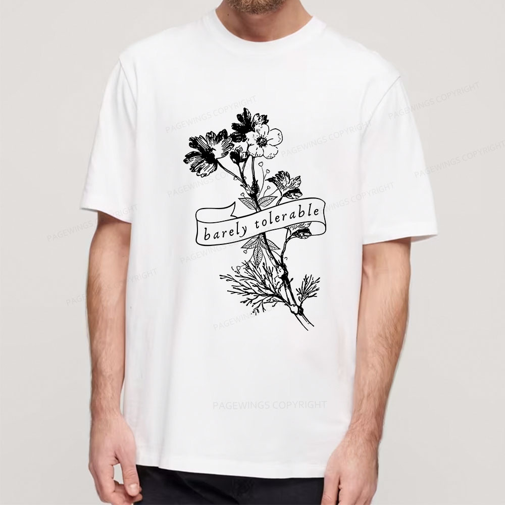 Pagewings Barely Tolerable Unisex Classic T-shirt