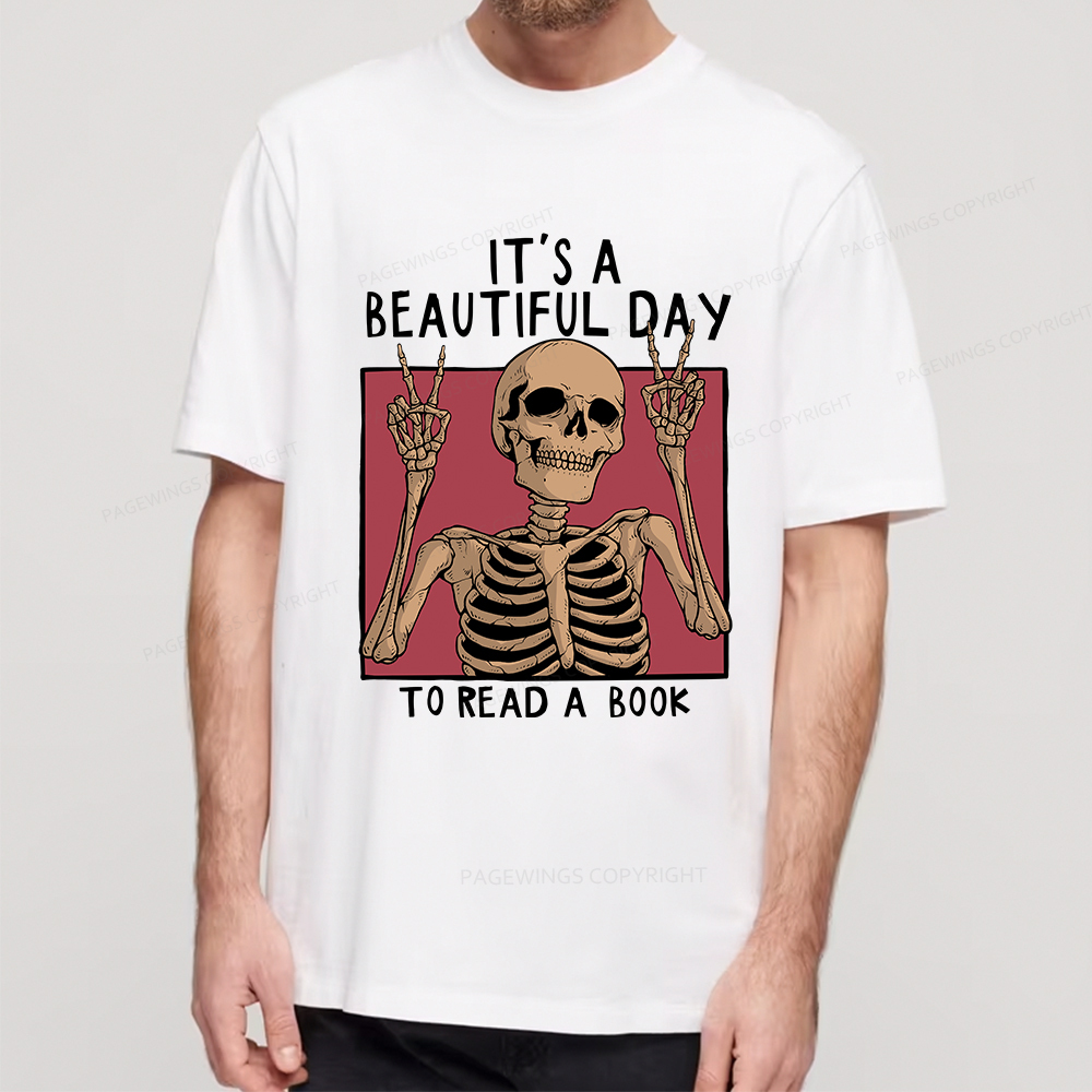 Pagewings It's A Beautiful Day To Read A Book Unisex Classic T-shirt