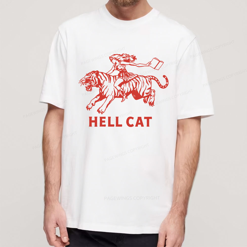 Pagewings Cowgirl Hell Cat  Unisex Classic T-shirt