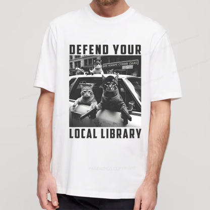 Pagewings Defend Your Local Library Unisex Classic T-shirt