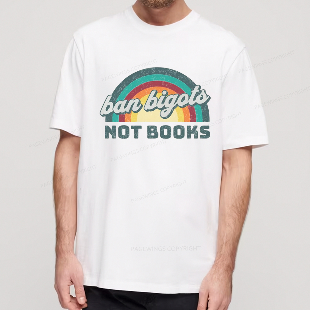 Pagewings Read Banned Books Drink Coffee Fight Evil Retro Cat Lovers T-Shirt Unisex Classic T-shirt