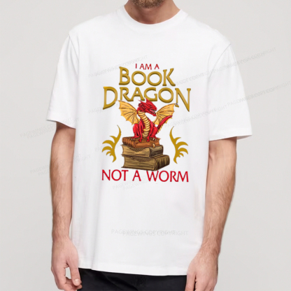 Pagewings I Am A Book Dragon Not A Worm Unisex Classic T-shirt