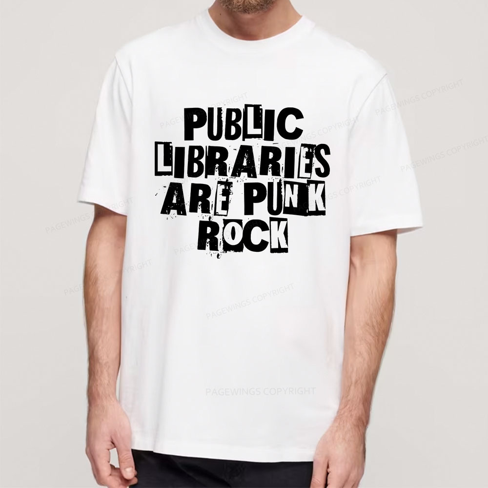 Pagewings Public Libraries Are Punk Rock Unisex Classic T-shirt