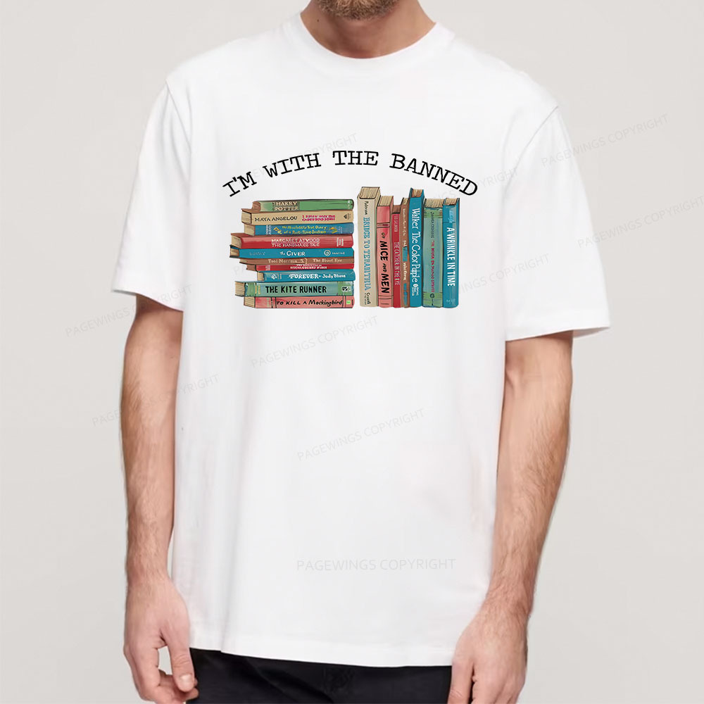 Pagewings  I'm With The Banned Books Shirt Unisex Classic T-shirt
