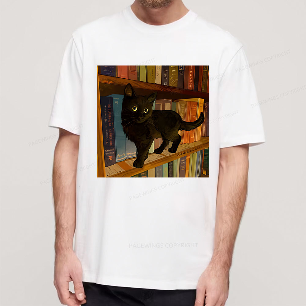 Pagewings Little Library Cat Unisex Classic T-shirt