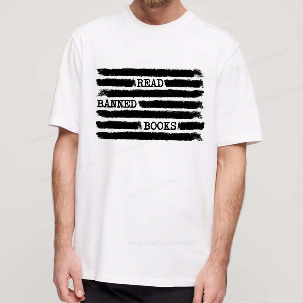Pagewings Read Banned Books Bookworm Librarian Unisex Classic T-shirt