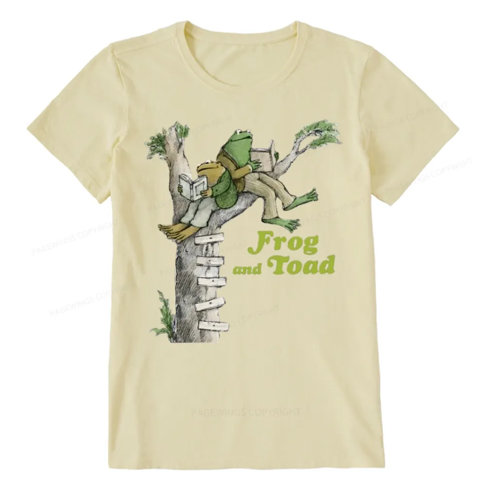 Pagewings Frog and Toad Old Book Unisex Classic T-shirt