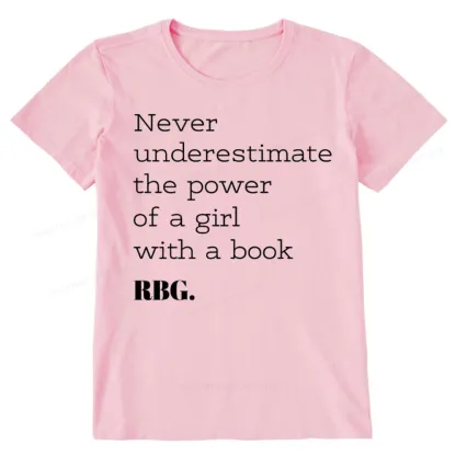 Pagewings Never Underestimate The Power Of a Girl With a Book Unisex Classic T-shirt