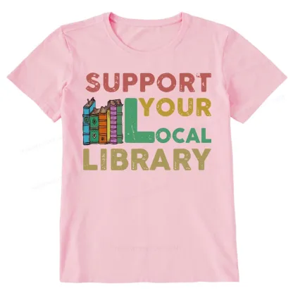 Pagewings Support Your Local Library Unisex Classic T-shirt