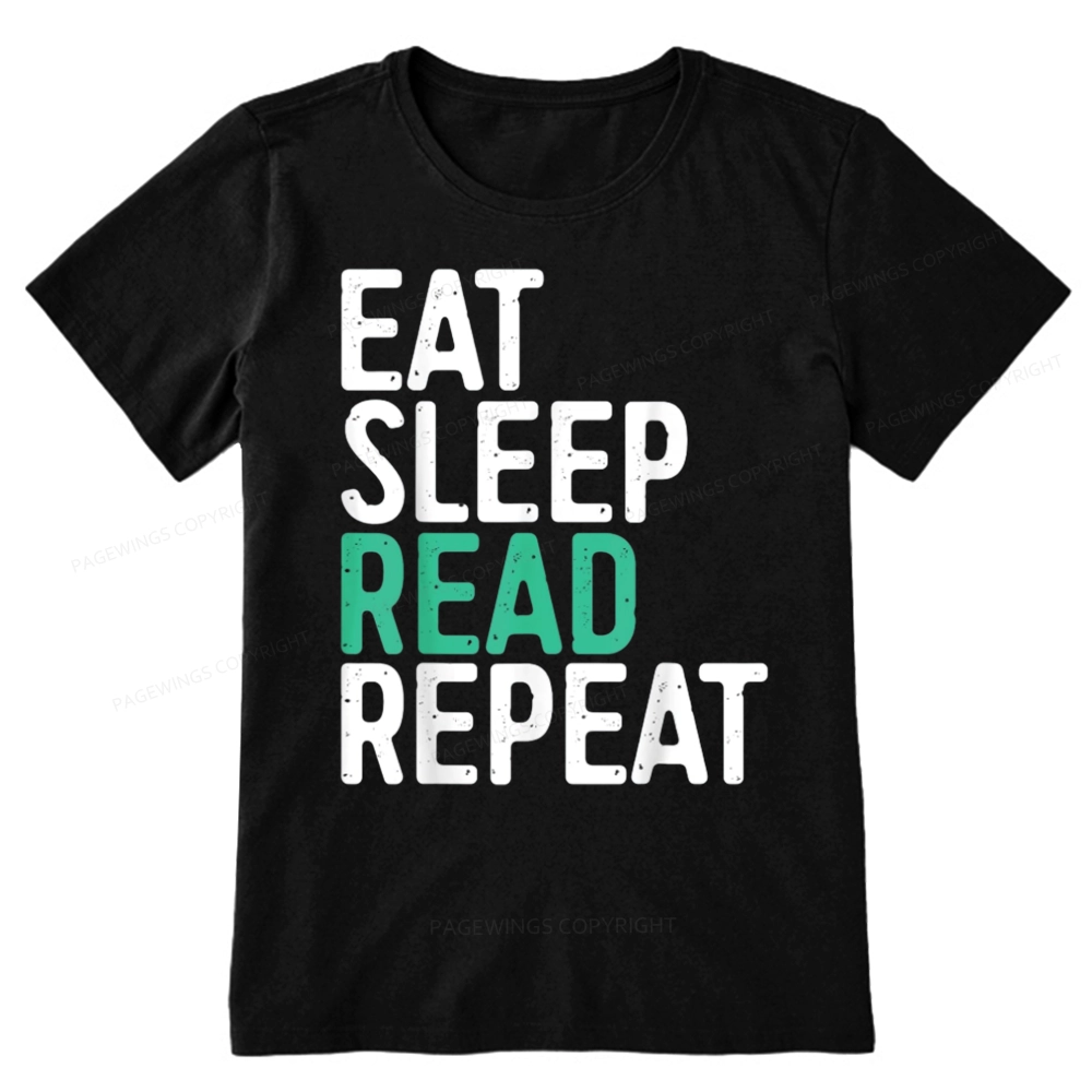 Pagewings Eat Sleep Read Repeat Unisex Classic T-shirt