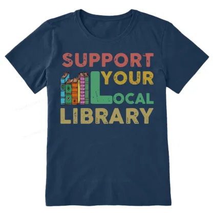 Pagewings Support Your Local Library Unisex Classic T-shirt