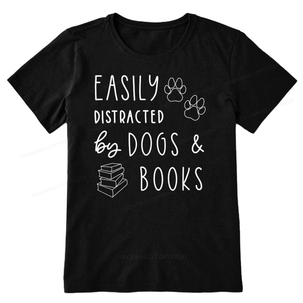 Pagewings Dogs And Books Unisex Classic T-shirt
