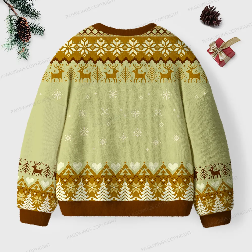 Pagewings Am I The Drama Unisex Ugly Knit Sweatshirt