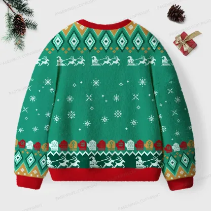 Pagewings We Either Sleigh Or Slay Unisex Ugly Knit Sweatshirt